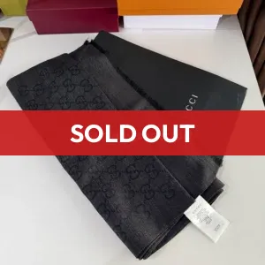 Gucci GG Jacquard Dark Grey and Black