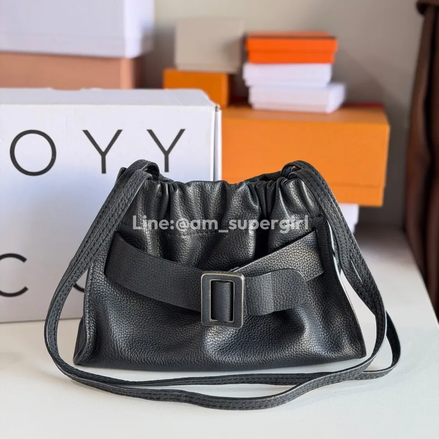 Boyy Square Scrunchy สีเทาเข้ม