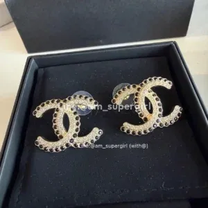 Chanel earrings 3 cm ปี2022