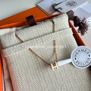Hermes H pop mini necklace 2024